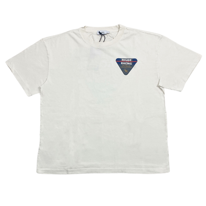 T-shirt Race Patch Rhude blanc