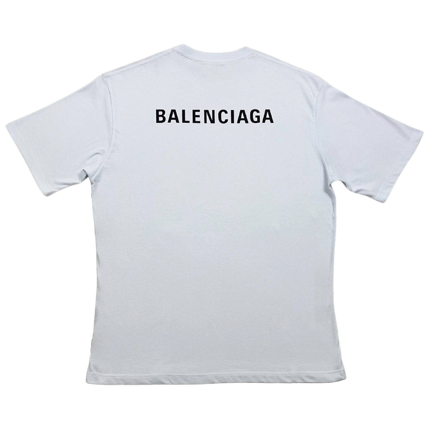 T-shirt Balenciaga à logo imprimé blanc