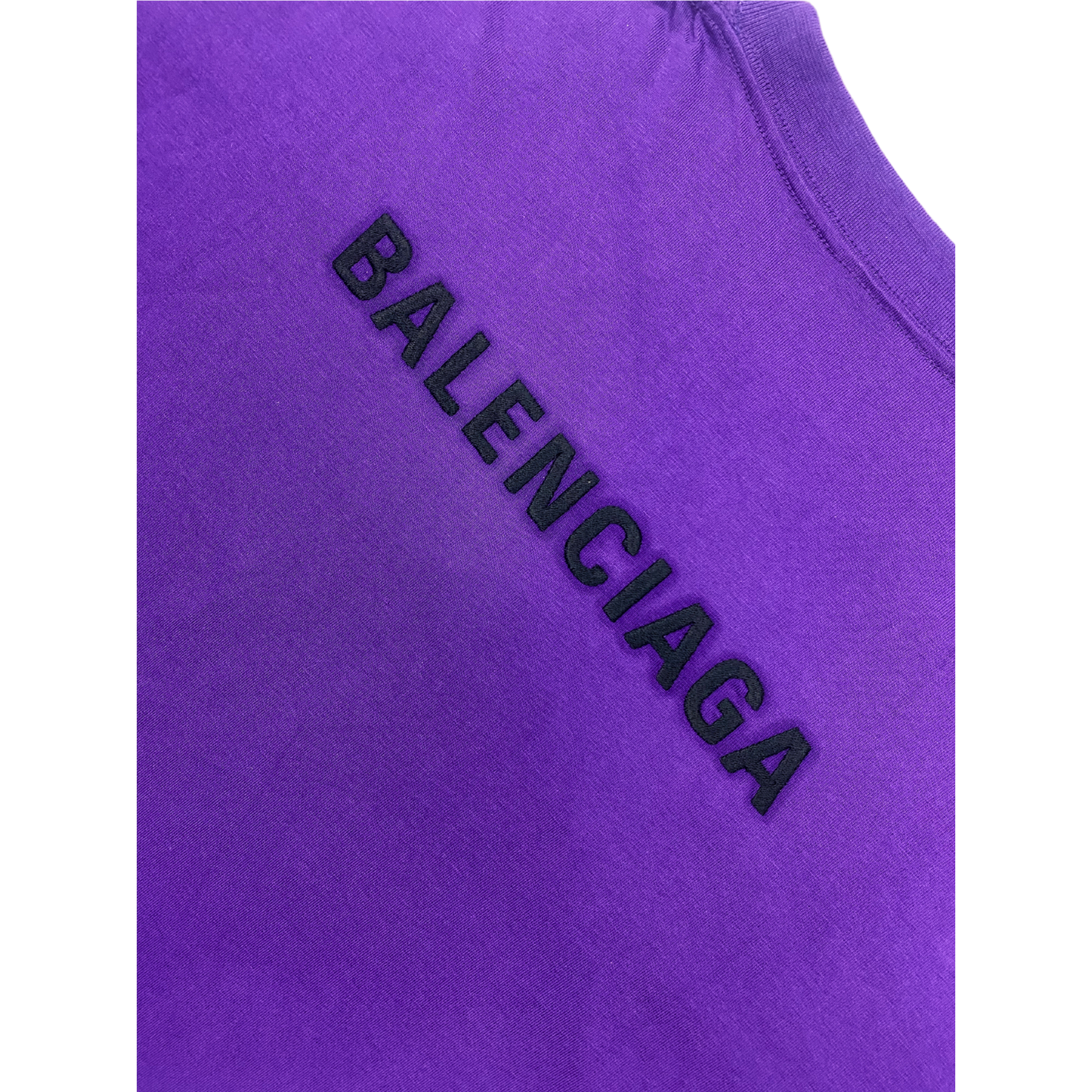 T-shirt violet Balenciaga avec logo