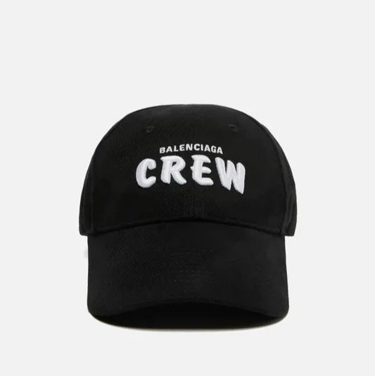 Balenciaga 'Crew' Cap in Black Cotton