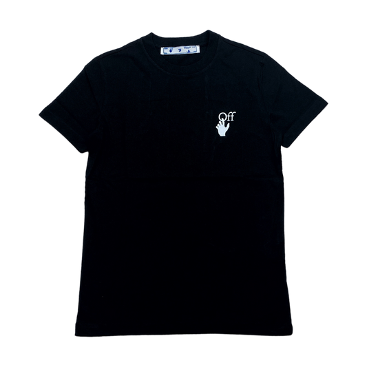 Off-White T-shirt with black logo print