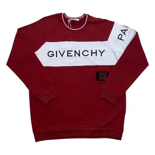 Givenchy Paris slim red sweatshirt