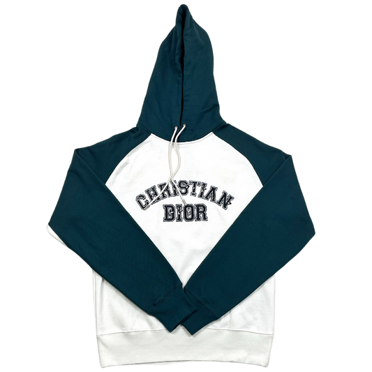 Dior x Kenny Scharf green hooded hoodie