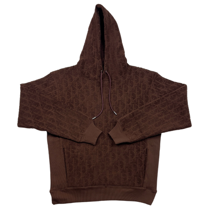 Dior Oblique Brown Hooded Sweatshirt