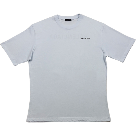 Camiseta Balenciaga con logo estampado blanco