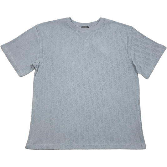 Dior oblique light gray relaxed fit t-shirt