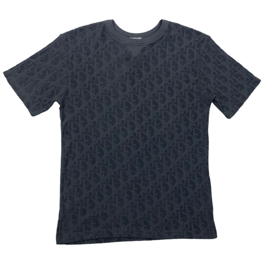 Camiseta holgada Dior oblique gris oscuro