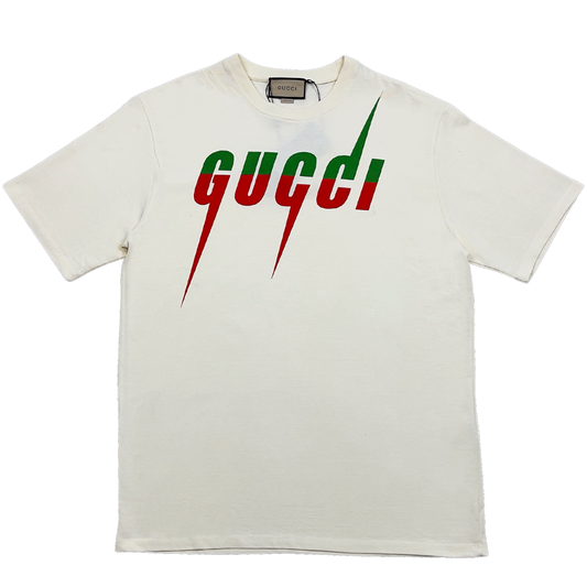 Beige Gucci Blade print T-shirt